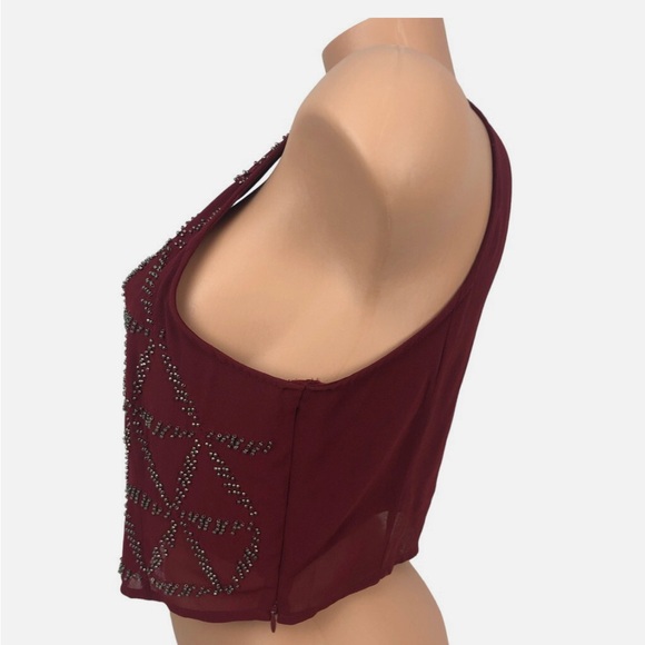 Hollister Beaded Embellished Crop Top Sleeveless Boho Tank
Top Red Size L - Picture 8 of 11